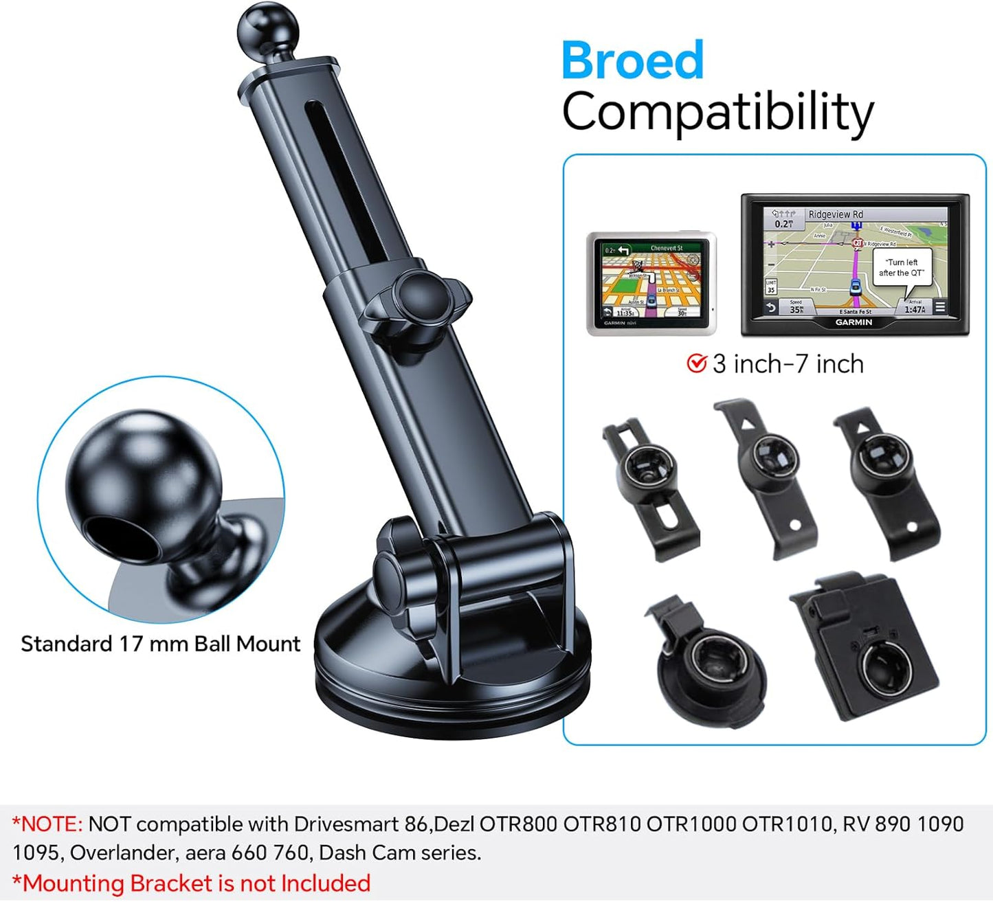 Coolpow for MagSafe Car Mount Windshield+Vent+Dash Magnetic Phone Holder for Car Phone Holder Mount Cell Phone Holders for Your Car Accessories Suction Cup Stand for Garmin GPS for iPhone 17 16 15 14