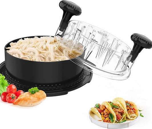Chicken Shredder, 2025 Pro Chicken Breast Shredder Tool Twist Large, Visible Meat Shredder Machine with Widened Anti Slip Mat Fix, Suitable for Tocas, Buffalo Chicken Dip, Dishwasher Washable