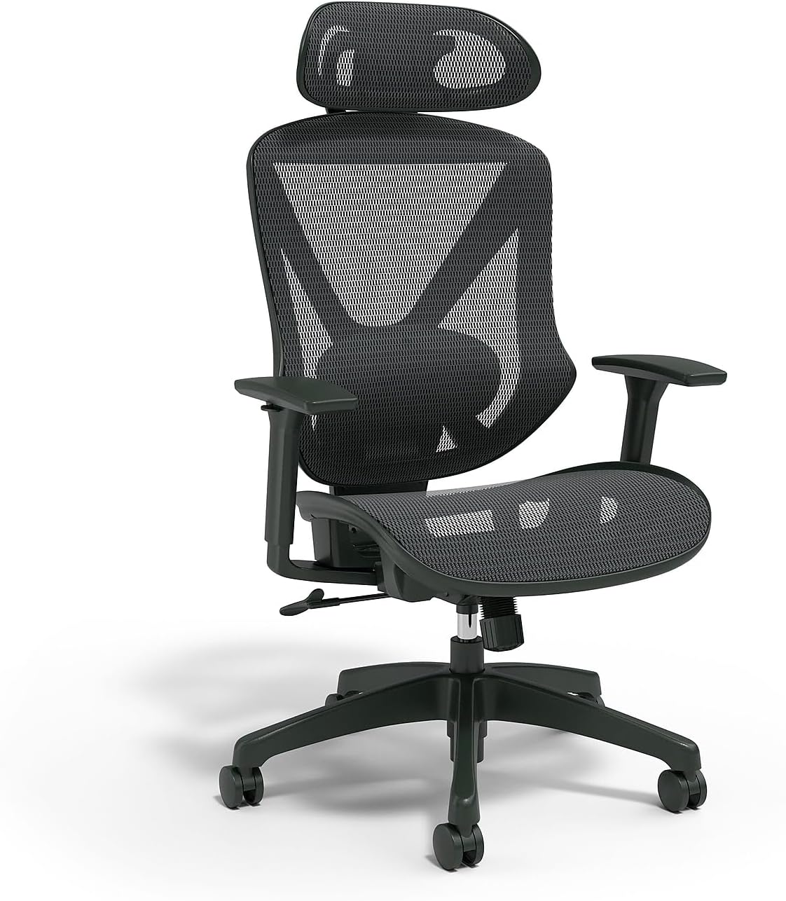 STAPLES Dexley Ergonomic Mesh Swivel Task Chair, Black (UN56946)