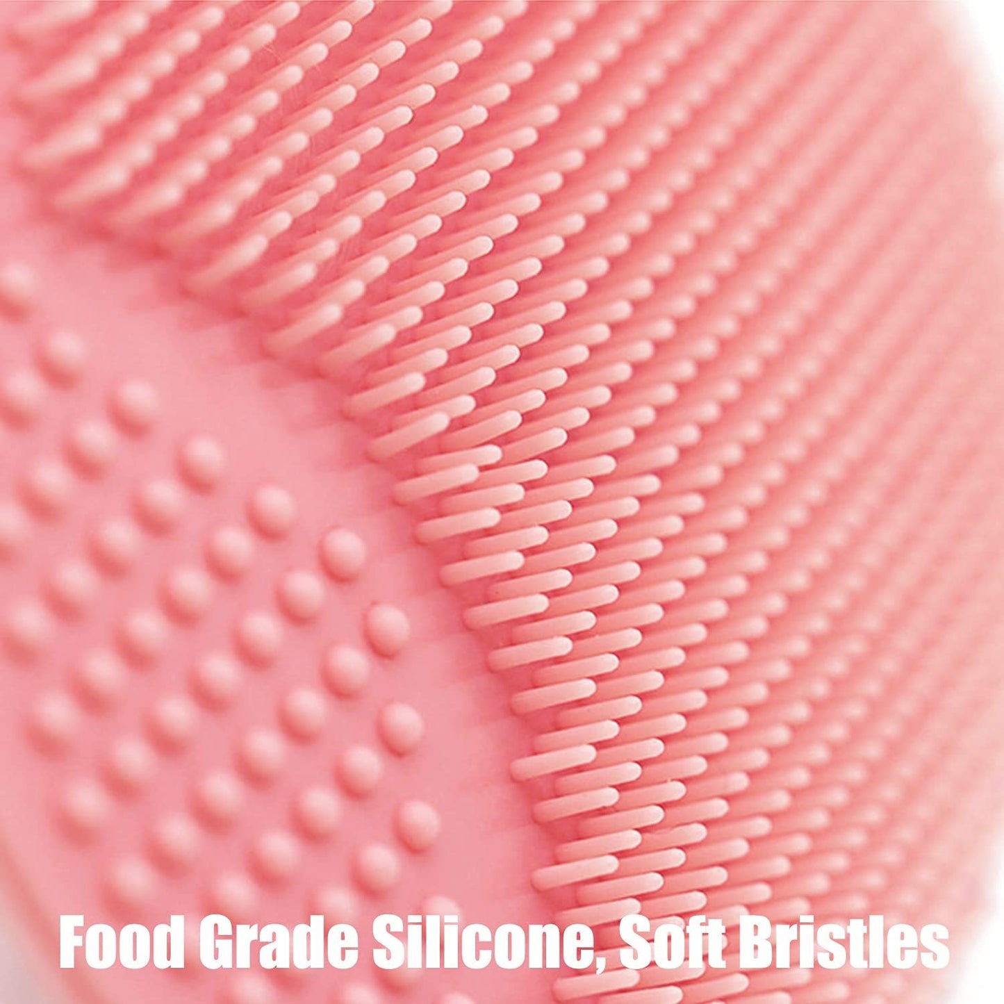 Silicone Facial Cleansing Brush - 4 Pack Face Scrubber & Exfoliator for Deep Cleaning, Soft Brush, Blackhead & Acne Pore Care