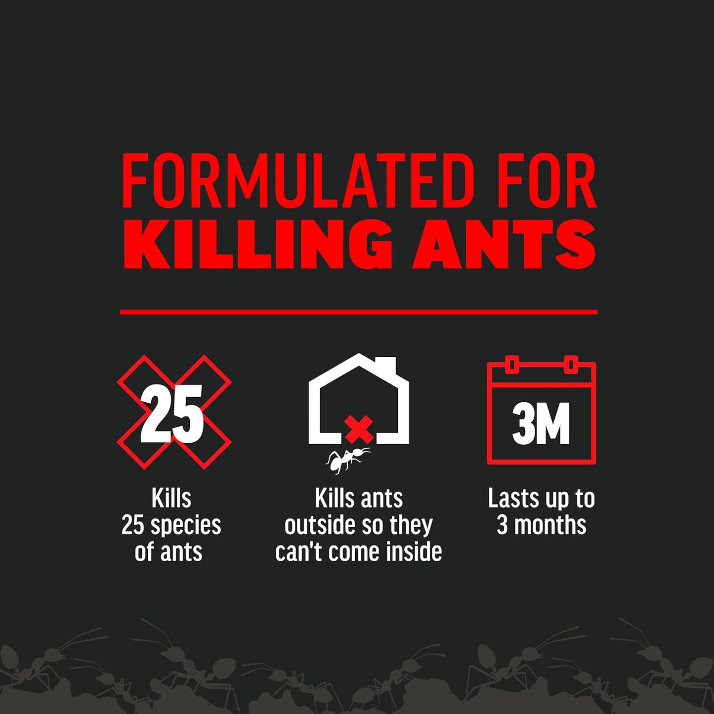 Amdro 100550427 Ant Killer for Outdoor Home Perimeter 24 oz, Black Label
