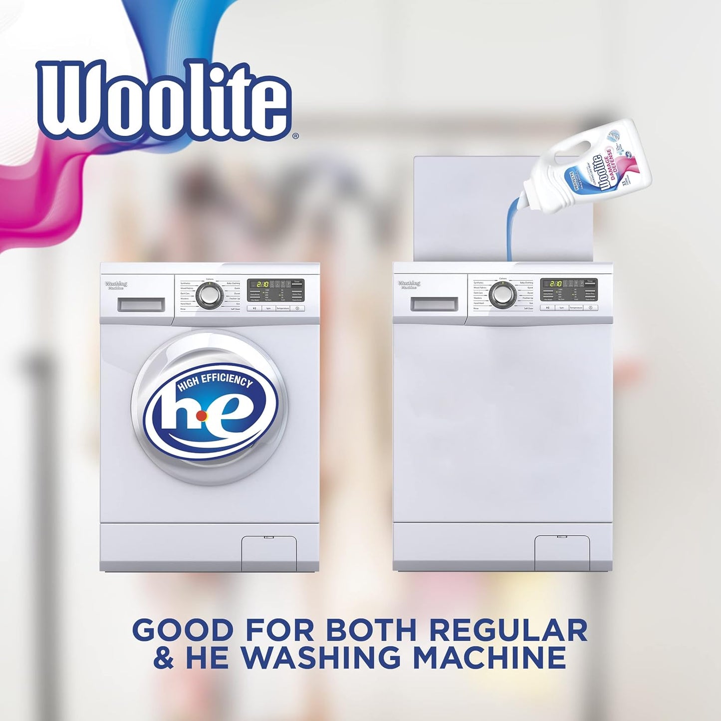 Woolite Damage Defense Liquid Laundry Detergent, Light Fresh Scent, 33 Loads, 50 Fl Oz
