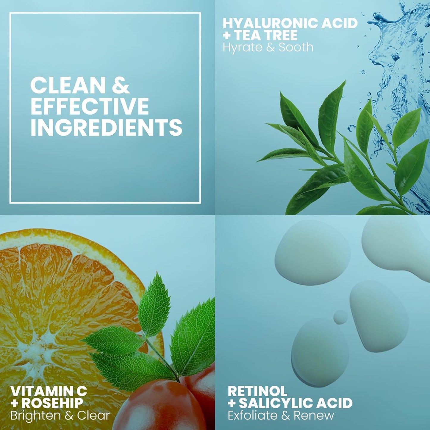 Eva Naturals Vitamin C Serum with Hyaluronic Acid - Anti-Aging, Acne & Dark Spot Care - Cart Shape