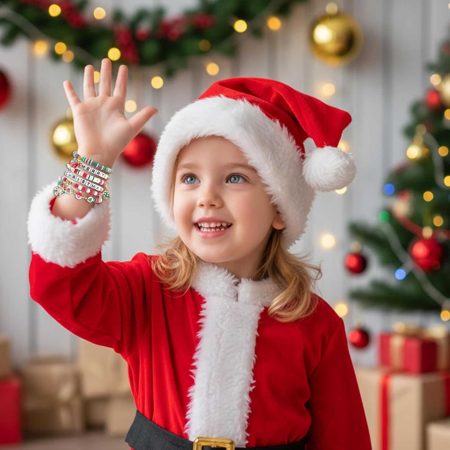 OHOME Stocking Stuffers - 6 Pack Bracelets for Teen Girls Women | Christmas Gifts for Teens Men Adults - Christmas Decorations Accessories Shirts Outfits | Xmas Sweater Dresses for Girls 2025