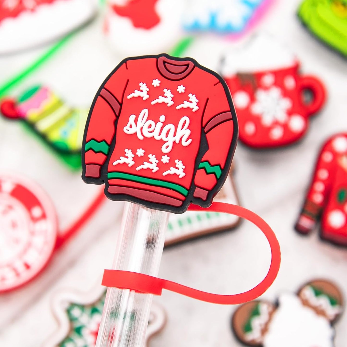 Advent Calendar 2025 - Christmas Countdown Calendars 24 Days of Surprises with 10mm Straw Toppers - Straw Cover Caps Funny Gifts for Cup 30Oz 40Oz Tumbler Kids Teens Boys Girls Adults