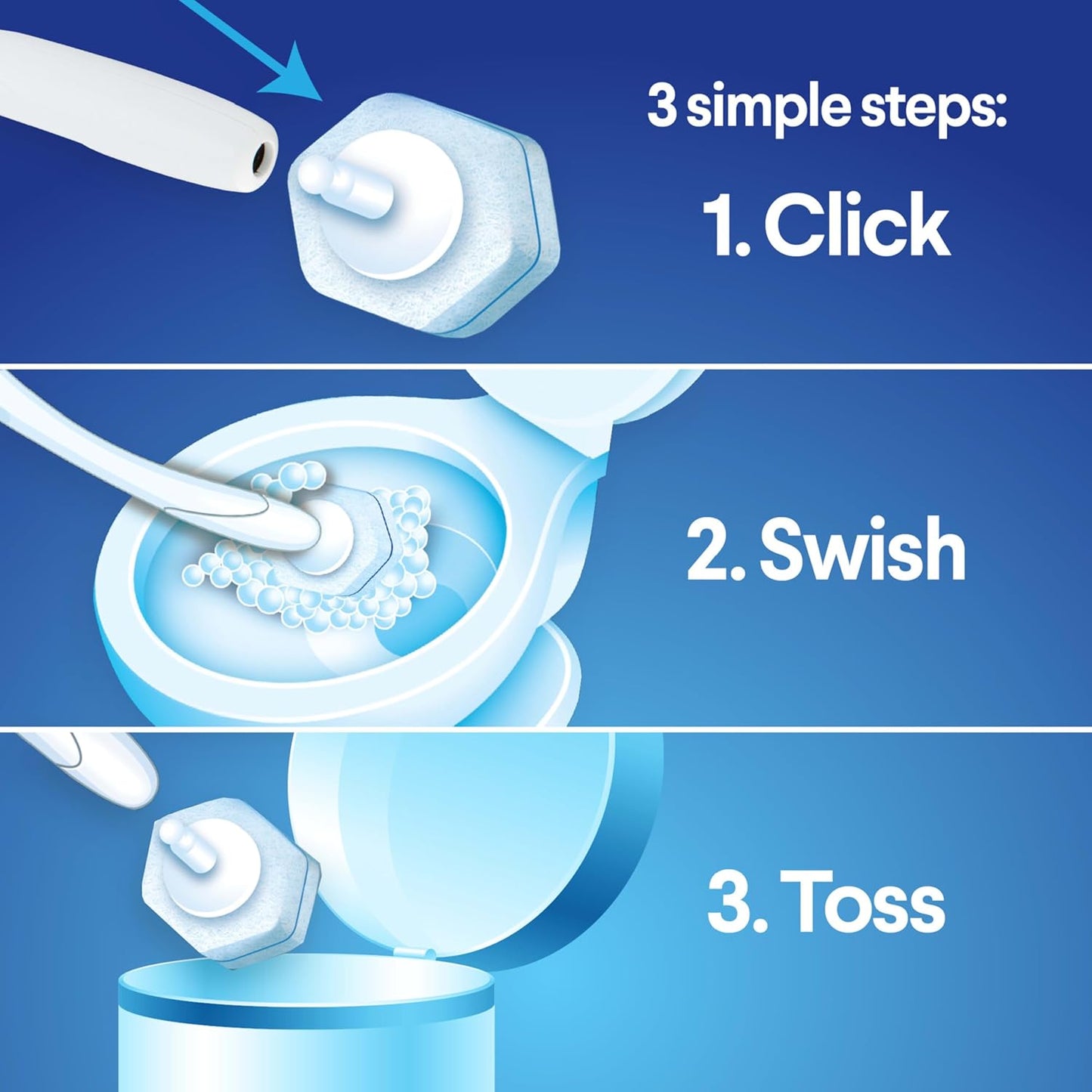 CLOROX ToiletWand Toilet Cleaning Refills, Disinfecting Scrubbing Pads, 30 Count (Pack May Vary)
