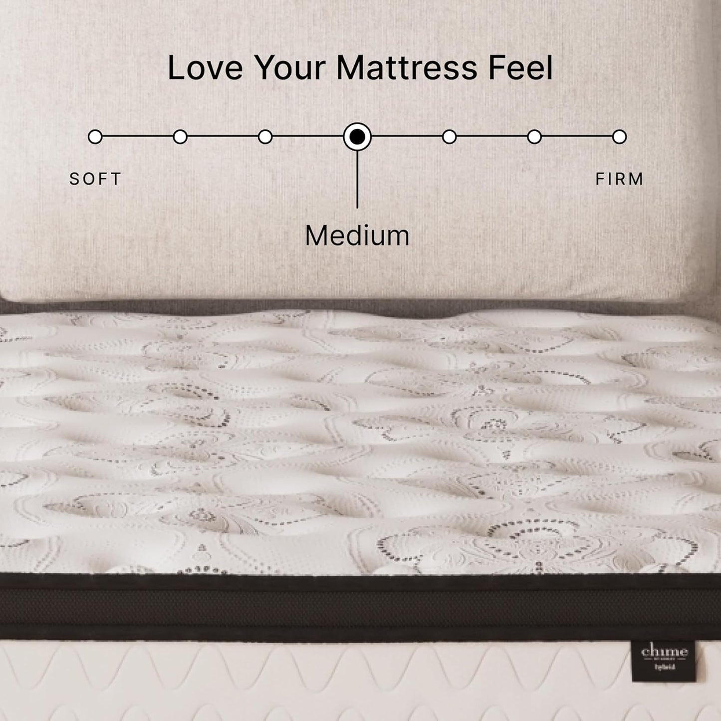 Signature Design by Ashley Queen Size Chime 12 Inch Medium Firm Hybrid Mattress with Cooling Gel Memory Foam for Pressure Relief, Fiberglass Free, Mattress In A Box