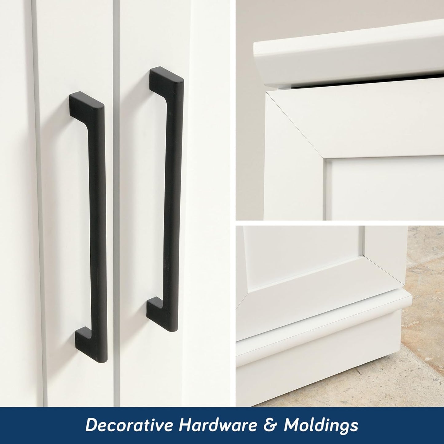 Sauder HomePlus Storage Cabinet/ Pantry cabinets, Soft White finish