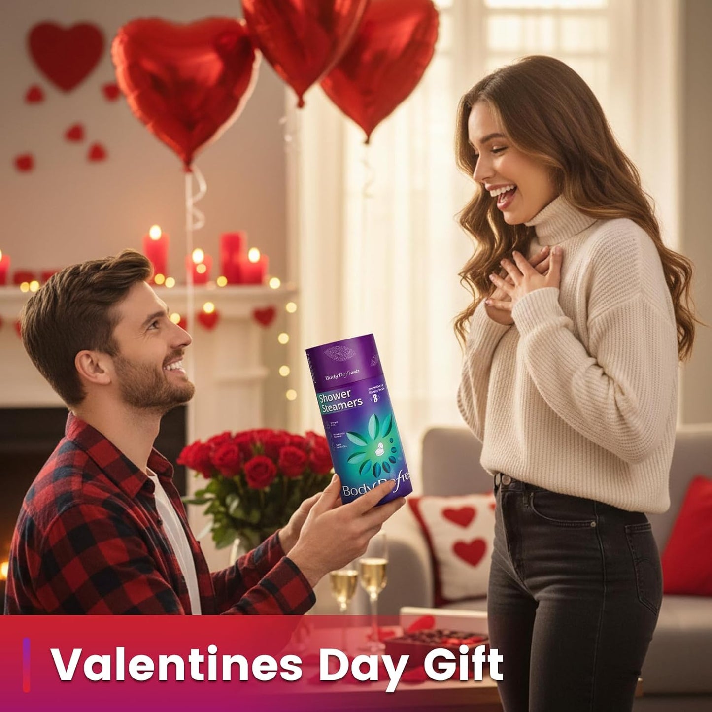 Shower Steamers Aromatherapy 8 Pack - Birthday Gifts for Women, Valentines Day Gifts for Her Wife Mom, Shower Bombs for Self Care Home Spa Relaxation Gift Set, Easter Basket Essential