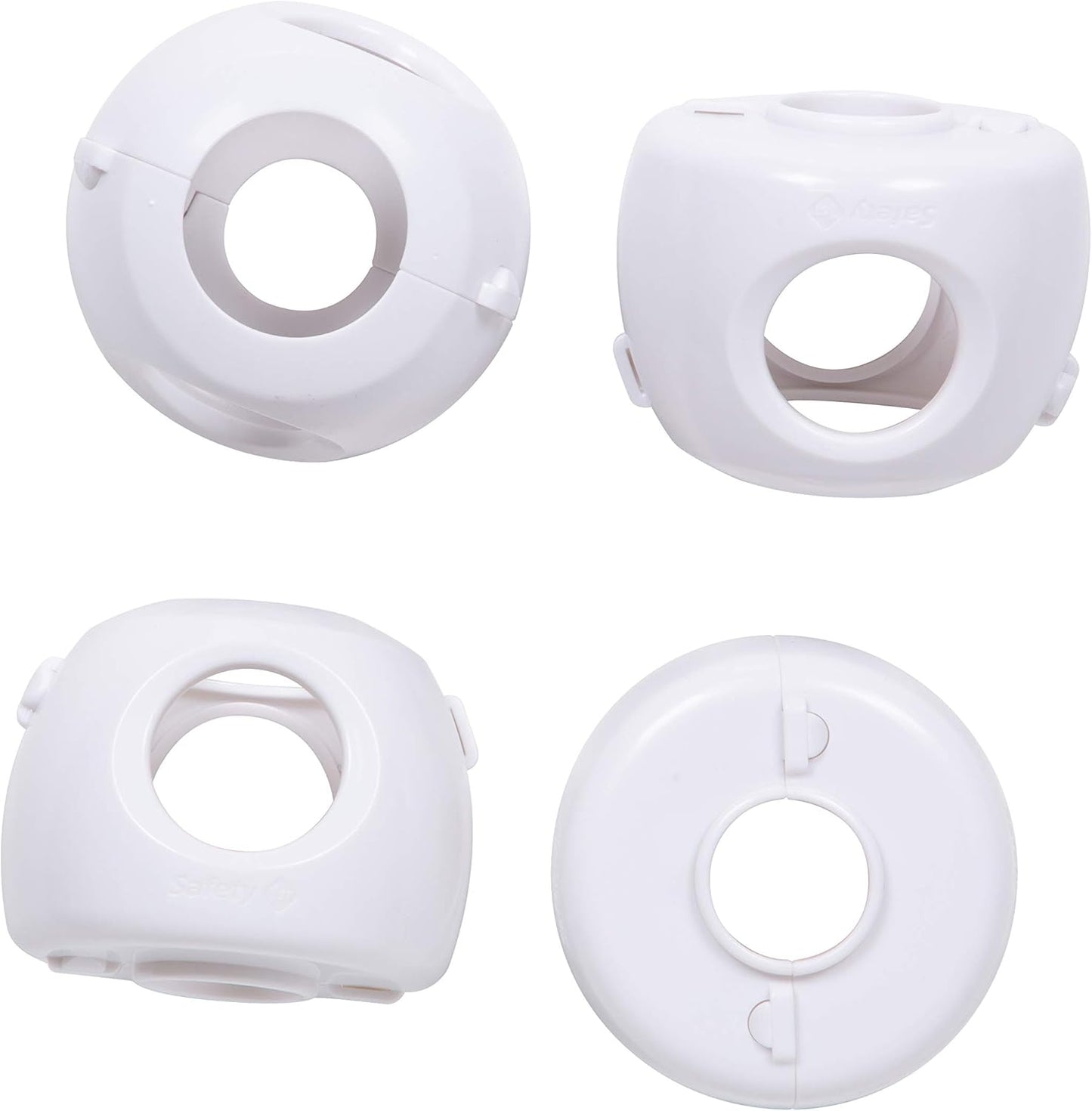 Safety 1st Parent Grip Door Knob Covers, White, One Size,4 Count (Pack of 1) (HS3260600), Packaging may vary