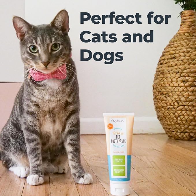 Oxyfresh Premium Dog & Cat Dental Gel Toothpaste - Best Teeth Cleaning Gel Helps Fight Plaque, Tartar and Freshen Bad Dog & Cat Breath - Best Pet Dental Care Toothpaste - 4oz - Cart Shape