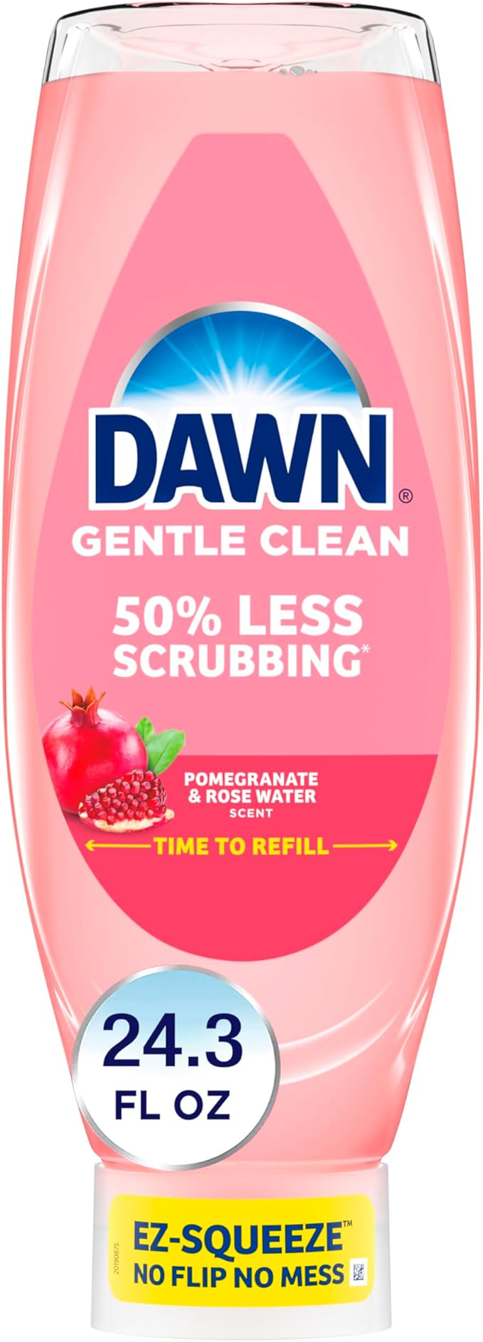 Dawn Gentle Clean EZ-Squeeze Dishwashing Liquid Dish Soap, Pomegranate and Rose Water Scent 24.3 fl oz