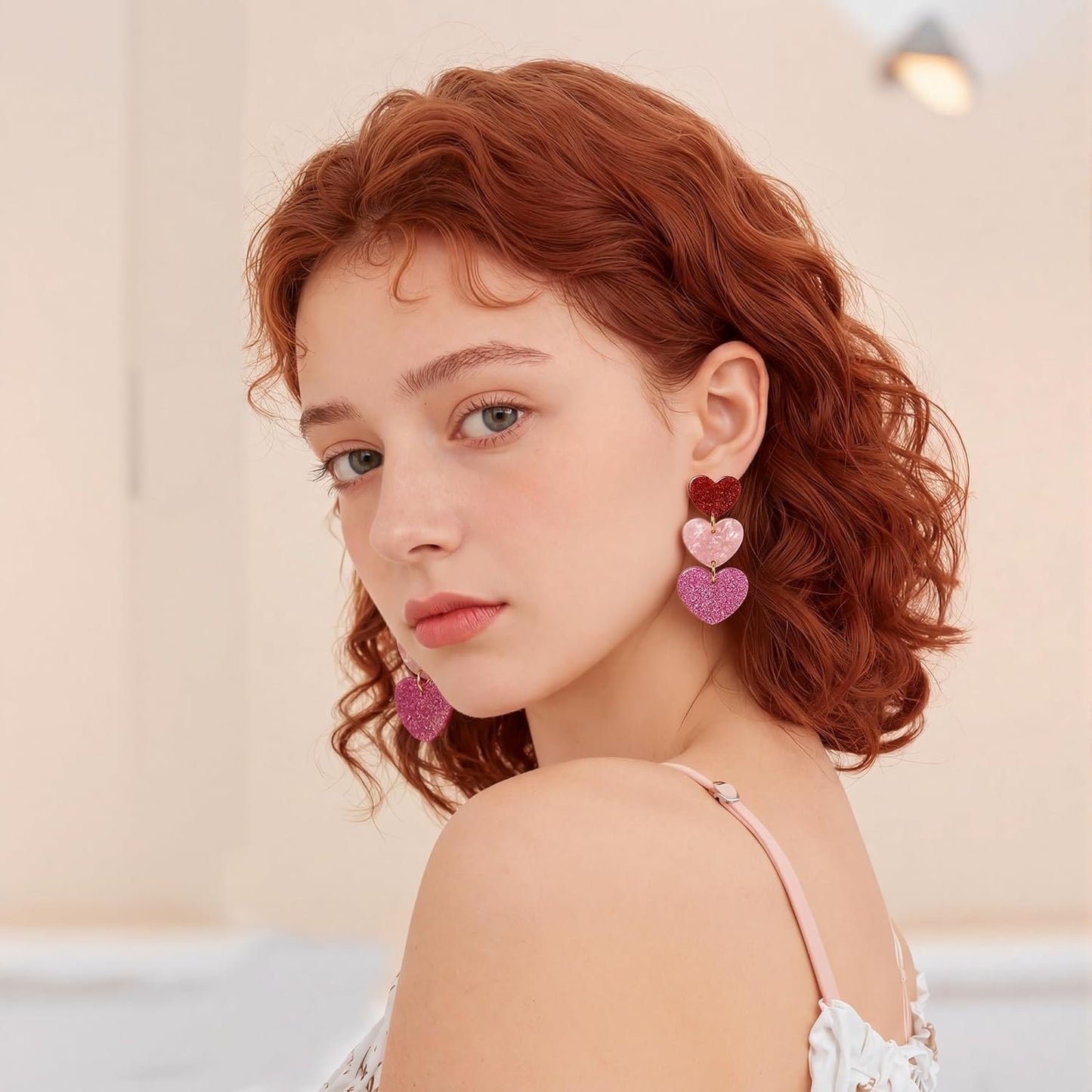 Valentines Day Outfit Women - Heart Earrings for Her | Valentines Day Gifts for Her Girls - Valentines Shirts Dress Pajamas | Valentine Decorations Decor Party Supplies