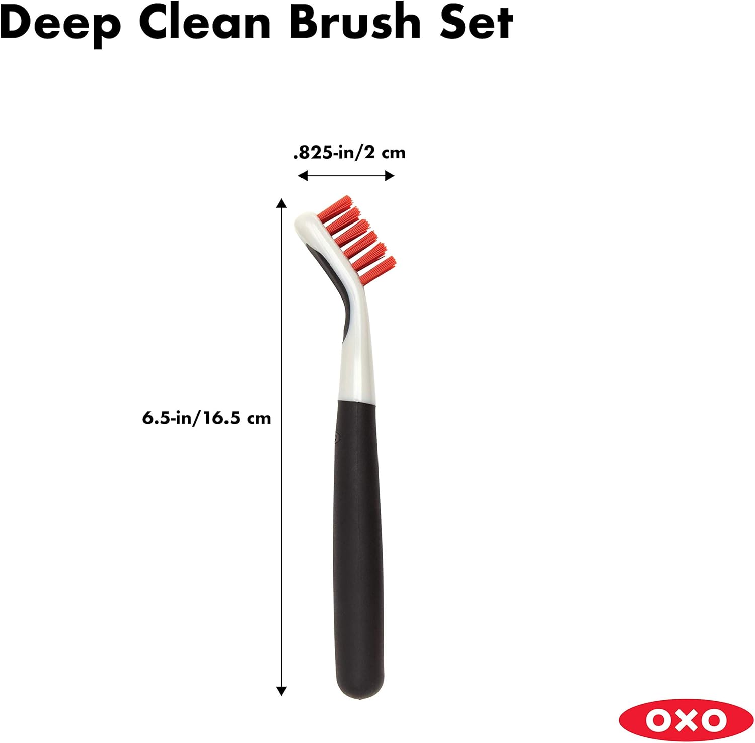 OXO Good Grips Deep Clean Brush Set Cart Shape OXO Good Grips Deep Clean Brush Set Cart Shape
