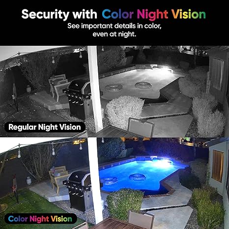 WYZE Cam v4, 2.5K QHD WiFi Indoor/Outdoor Smart Home Security Camera, Pet/Baby Monitor, Motion Activated Spotlight/Siren, Color Night Vision, 2-Way Audio, Works with Alexa & Google