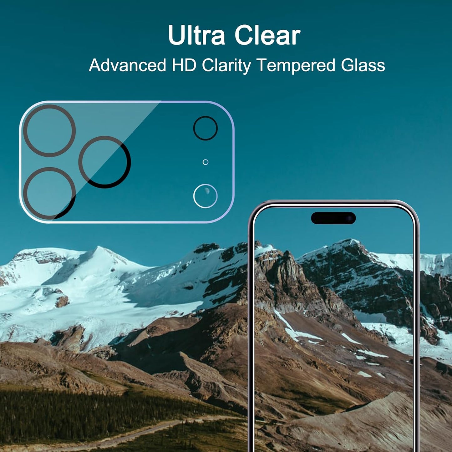 Ailun 3 Pack Camera Lens Protector for iPhone 17 Pro Max,Tempered Glass,9H Hardness,Ultra HD,Anti-Scratch,Case Friendly,Does not Affect Night Shots[Not for iPhone 17/17 Pro/iPhone Air]