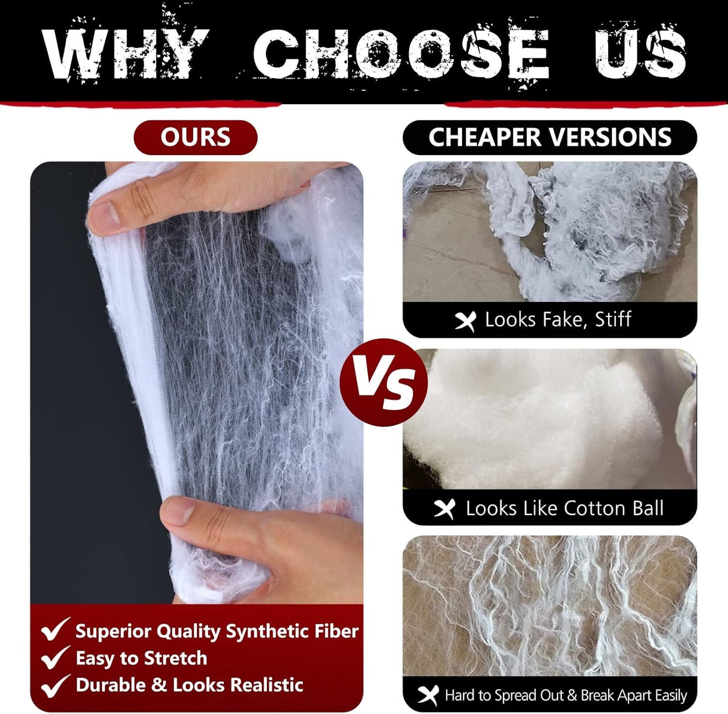 1400 sqft Halloween Spider Webs Decorations with 150 Extra Fake Spiders, Super Stretchy Cobwebs for Halloween Decor Indoor and Outdoor