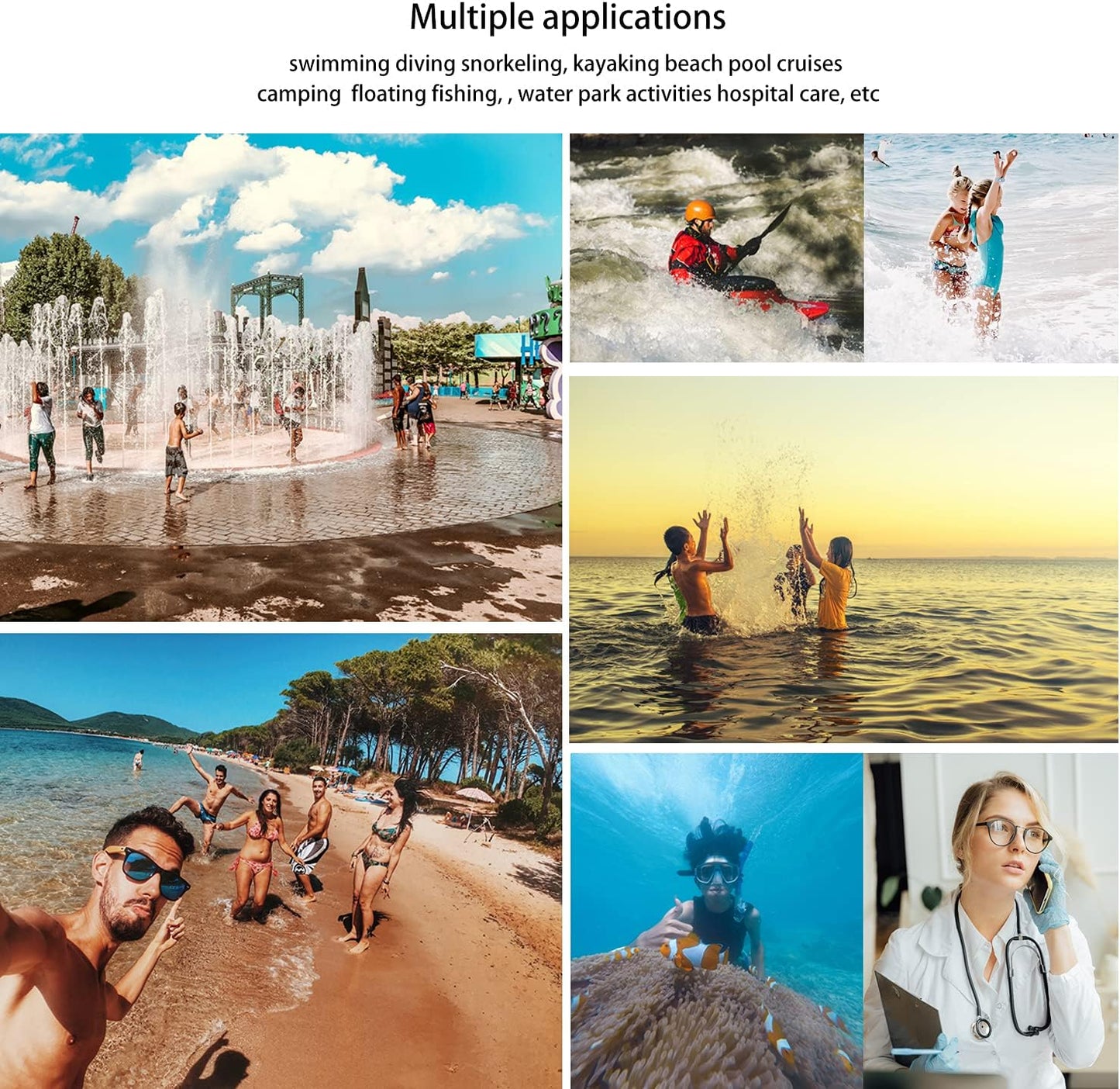 wellhouse Waterproof Phone Pouch, Waterproof Phone Case for iPhone 16 15 14 13 12 Pro Max XS Samsung, IPX8 3D Cellphone Dry Bag Beach Essentials (1 Pack - Pink7.0, 7 inch)