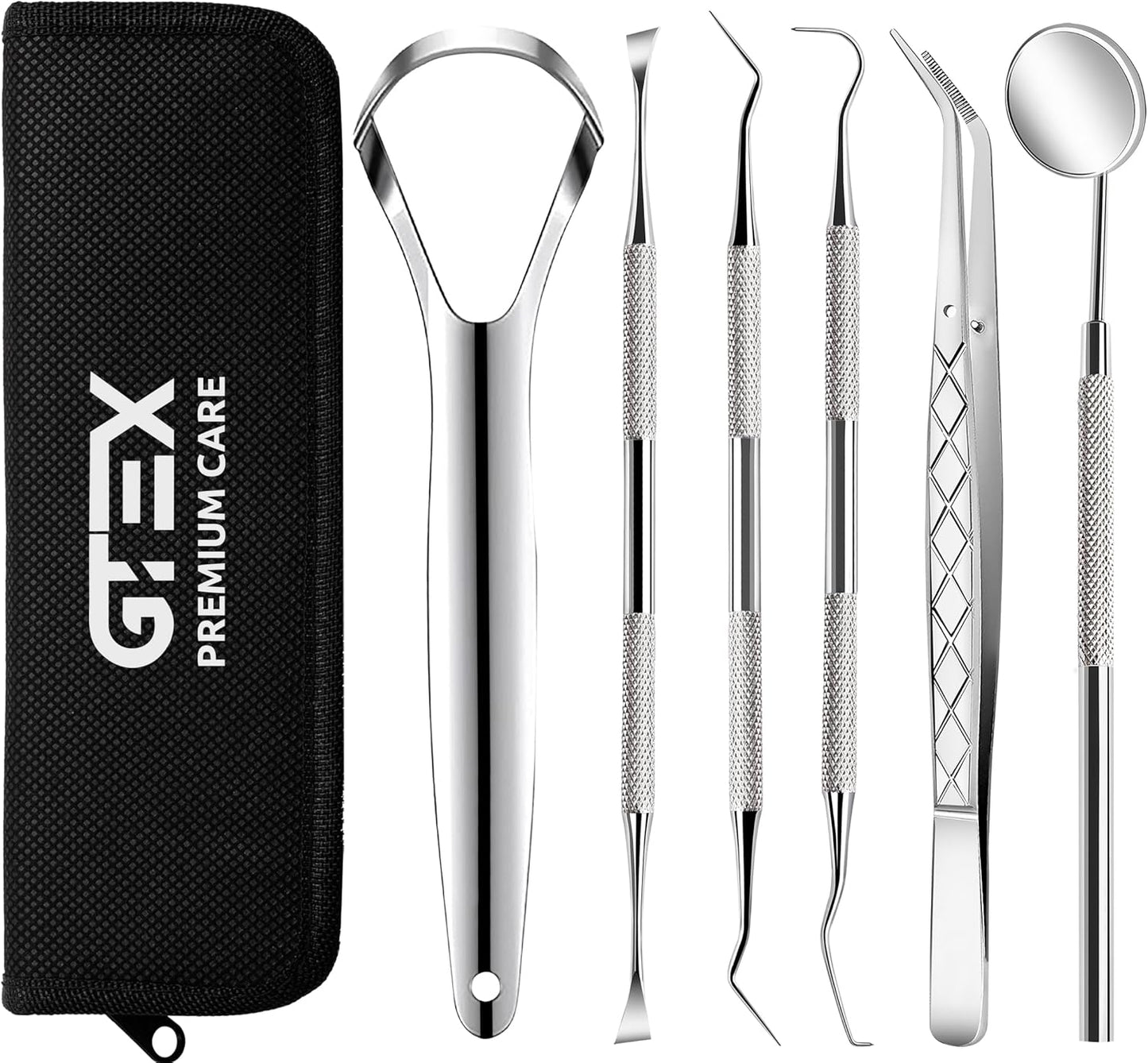 GTEX Dental Tools, Dental Pick, Plaque Remover for Teeth, Teeth Cleaning Tools, Plaque Tartar Remover for Teeth, Dental Picks for Teeth Cleaning, Teeth Cleaning Kit, Dentist Tools