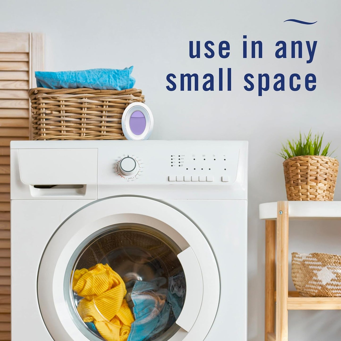 Febreze Small Spaces Air Freshener, Odor-Fighting, Plug In Alternative, Air Fresheners for Home and Bathroom and Kitchen, Closet Air Fresheners, Light Lavender Scent, 2 Count