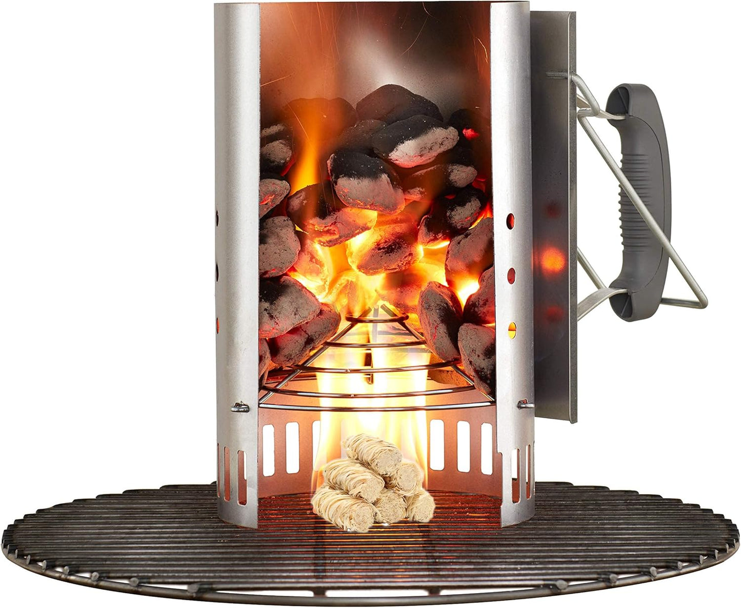 Shwuevei 65 pcs Fire Starter - Natural Fire Starters for Fireplace, Pellet Stove & Wood, Fire Pit, Smoker, BBQ, Chimney, Pizza Oven - Fire Starters for Grill, Charcoal Starter