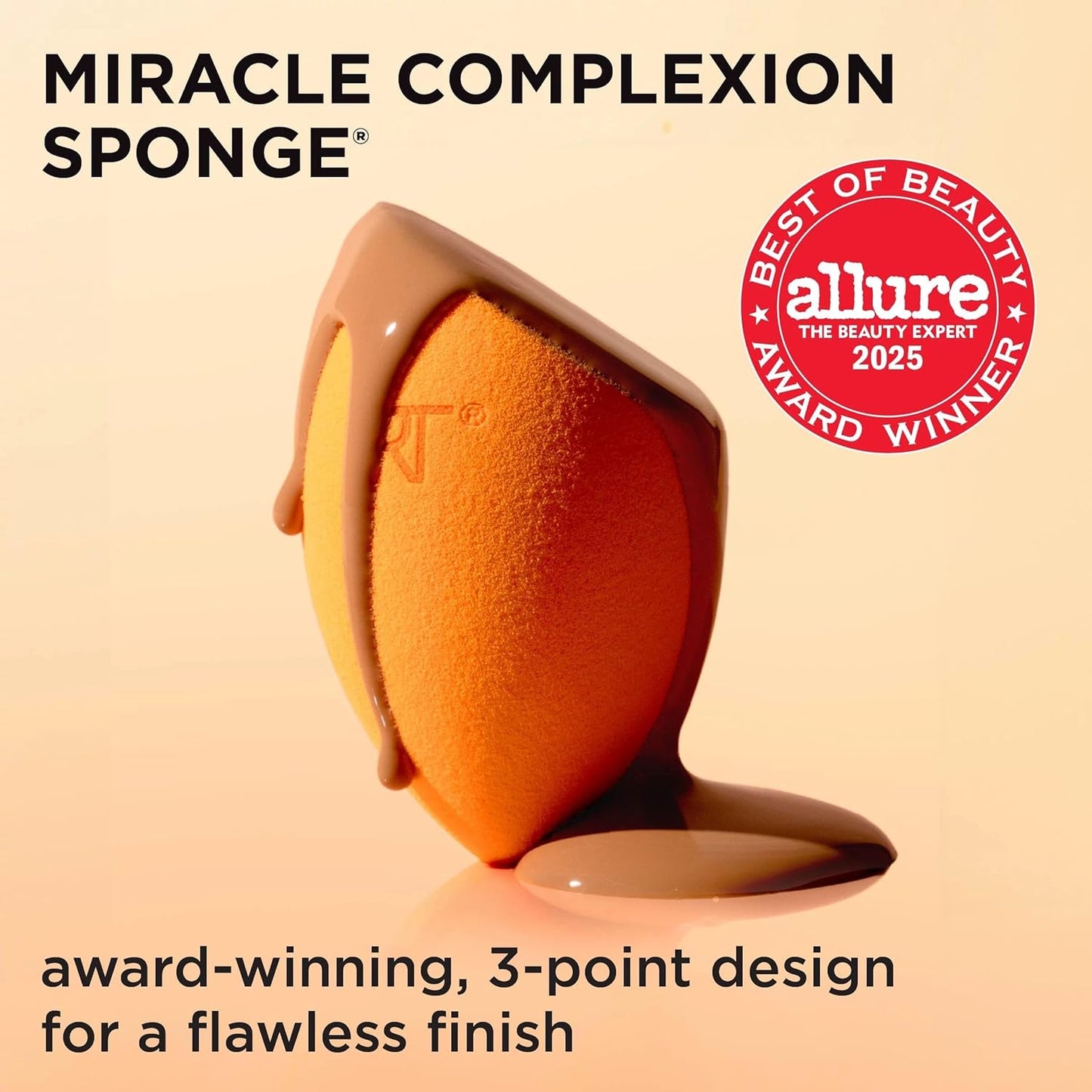 Real Techniques Miracle Complexion Beauty Sponge Makeup Blender, Set of 4
