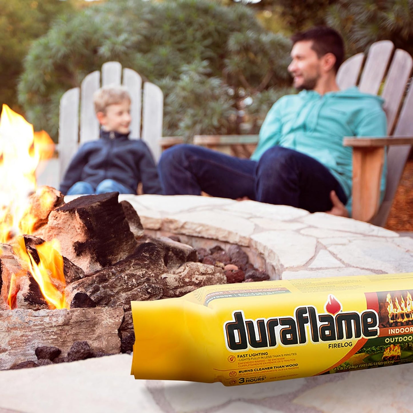 Duraflame 6-Pack Indoor/Outdoor Logs for Fireplace & Fire Pit, 3-Hour Burn, 4.5lb Each