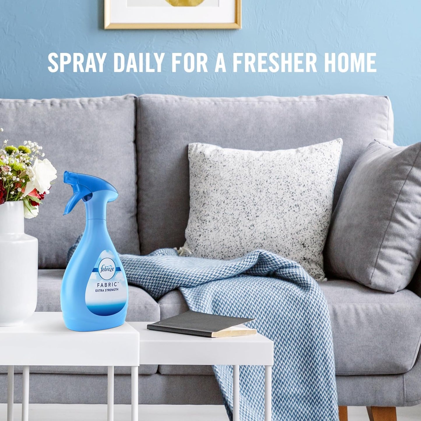 Febreze Odor-Fighting Fabric Refresher with Gain, Original, 16.9 fl oz, Pack of 2