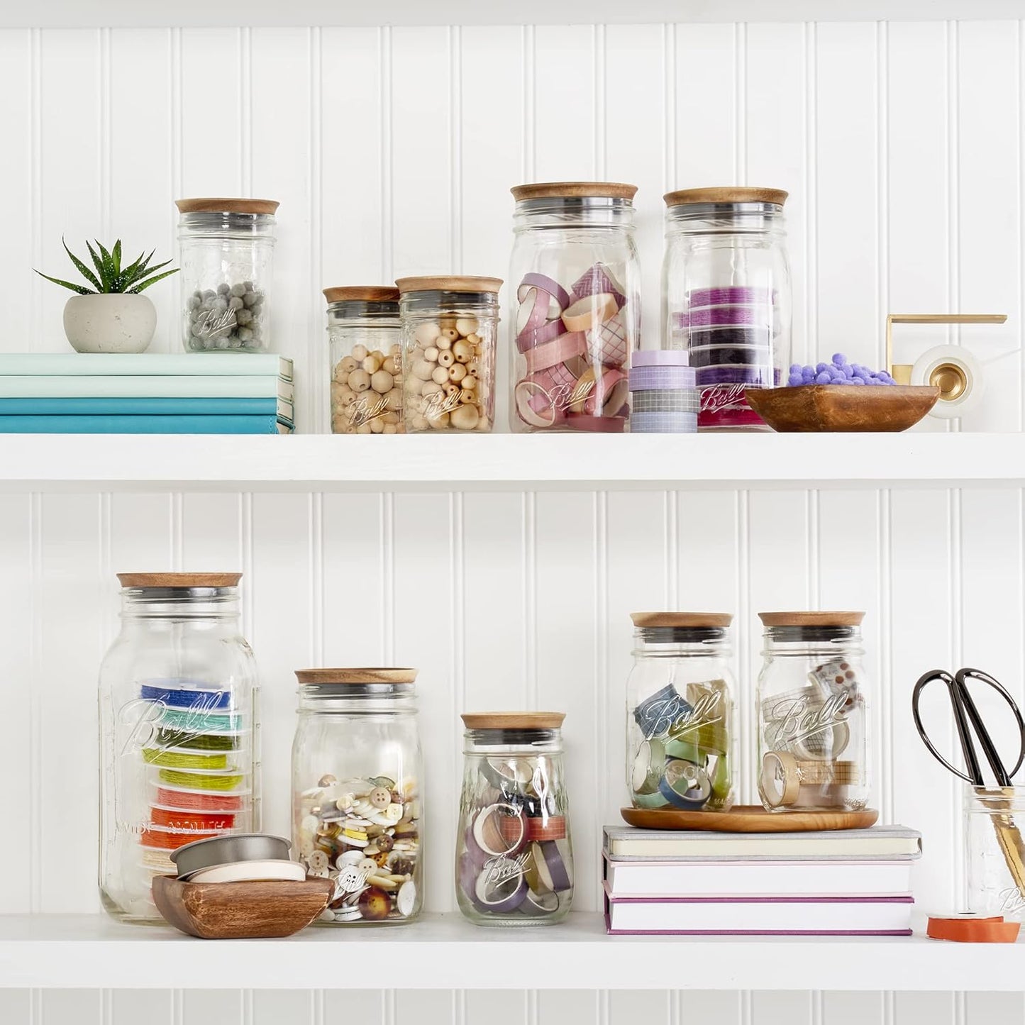Ball® Jar Lids, 5 Pack Ball Jar Wooden Storage Lids