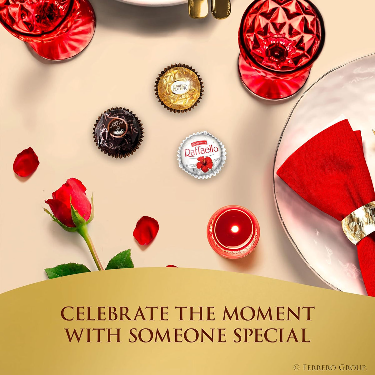 Ferrero Collection Gourmet Gift Box, 16 Assorted Confections with Hazelnut, Dark Chocolate and Coconut, 6.1 oz