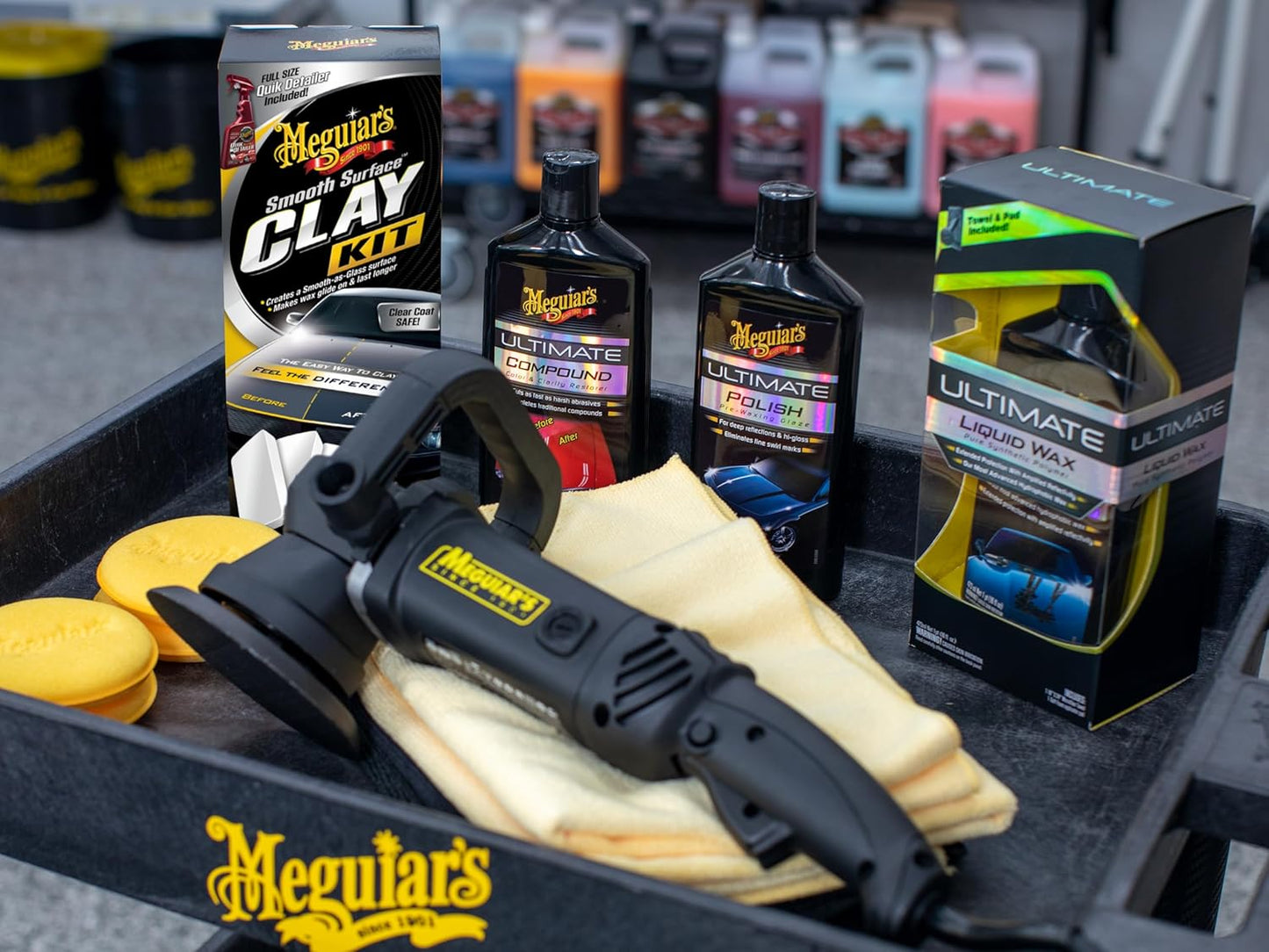 Meguiar's G191700 Smooth Surface Clay Kit, Safe and Easy Car Claying for Smooth as Glass Finish