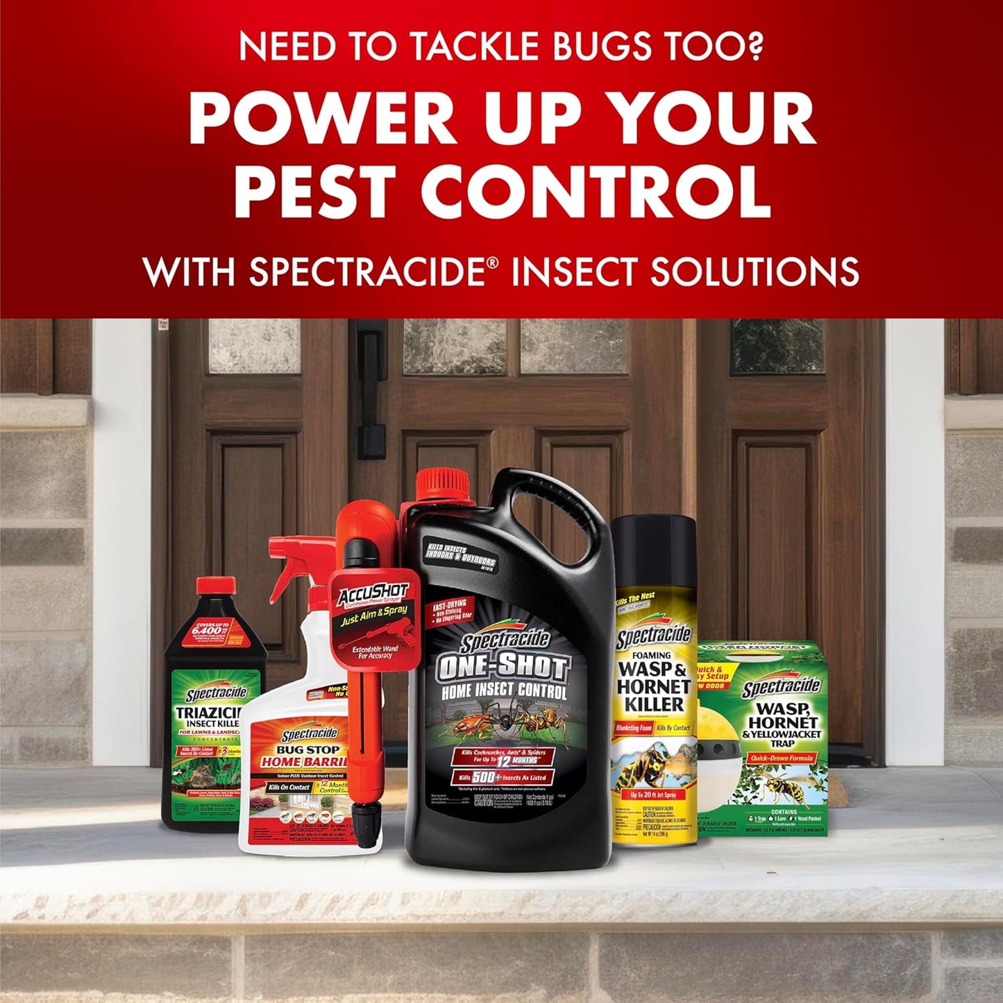 Spectracide Triazicide Insect Killer For Lawns & Landscapes Concentrate (Ready-To-Spray), Protects Lawns, Vegetables, Fruit & Nut Trees, Roses, Flowers & Shrubs, 32 fl Ounce