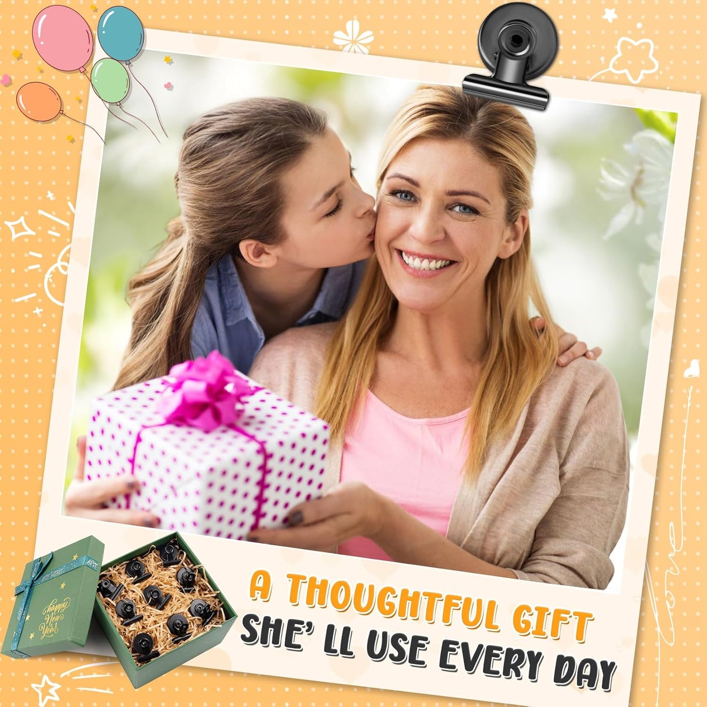 12pack Fridge Magnets Refrigerator Magnets Magnetic Clips Heavy Duty Detailed List Display Paper Fasteners on Home& Office& Teaching (Black, 12)