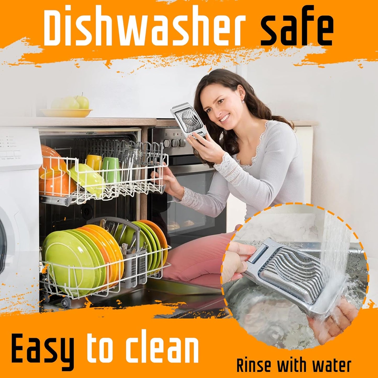 Egg Slicer for Hard Boiled Eggs, Stainless Steel Wire, Heavy Duty Aluminium Egg Cutter Dishwasher Safe for Egg Strawberry Soft Fruit