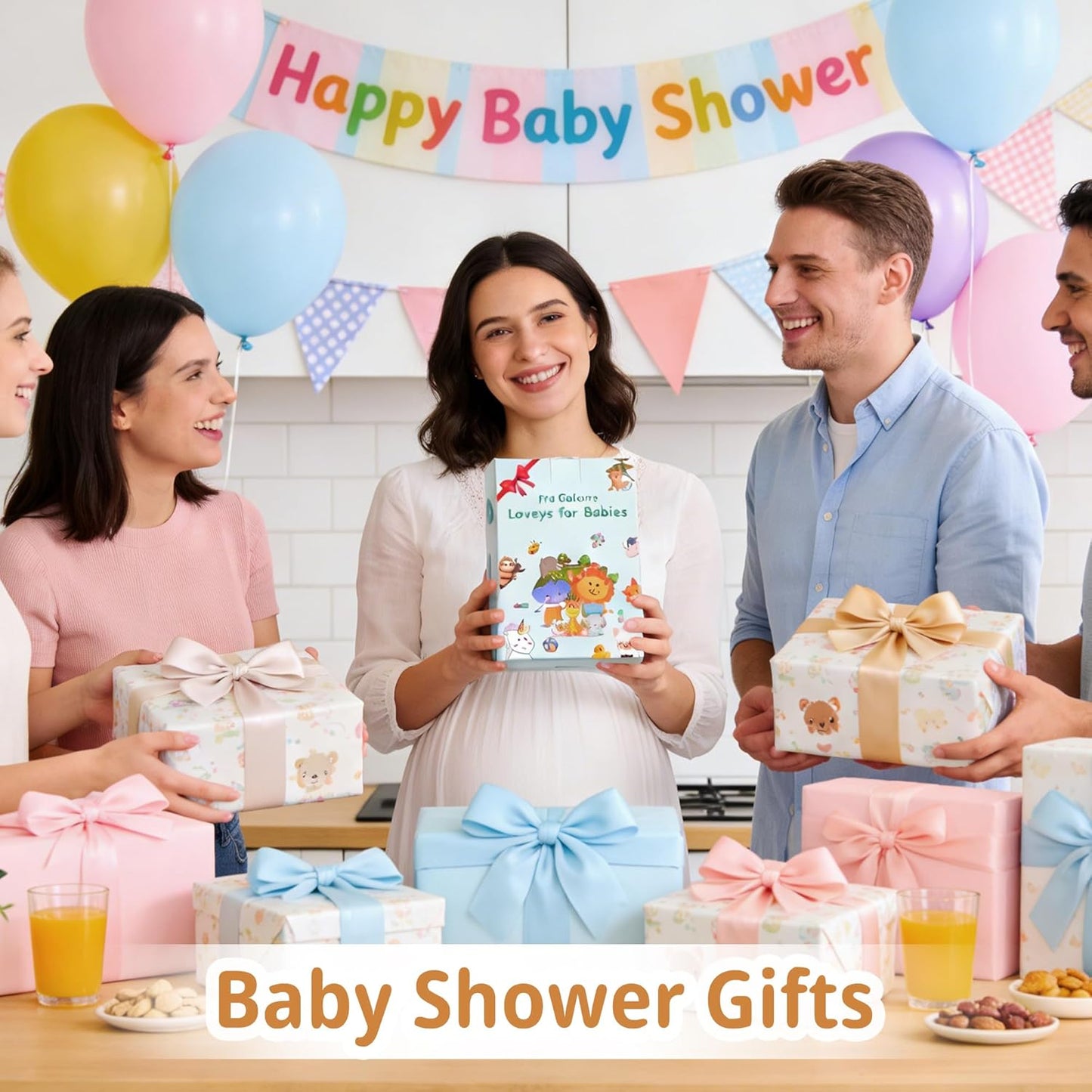 Pro Goleem Elephant Security Blanket, Soft Lovey Unisex Lovie Baby Gifts for Boys and Girls Snuggle Toy Stuffed Animal Newborn Essentials and Items Grey 16 Inch