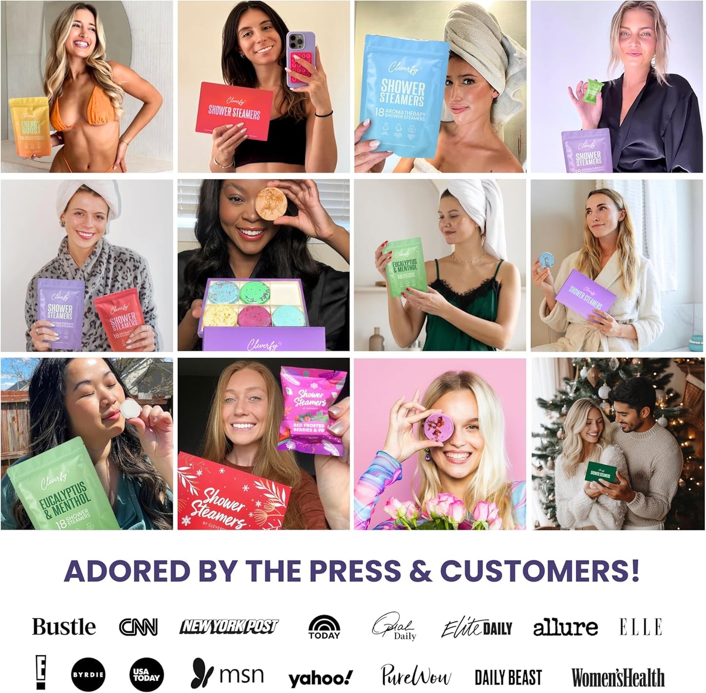 Cleverfy Shower Steamers Aromatherapy - Valentines Day Gifts for Her, Him, Women, Daughter, Mom, Girlfriend, Wife, Teen Girls and Boys - Valentines Gifts for Her, Him, Women and Men - 6 Tablets